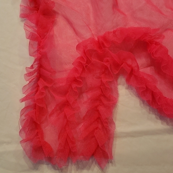 VICTORIAS Secret 34D Hot Pink Baby Doll Negligee - Picture 11 of 11